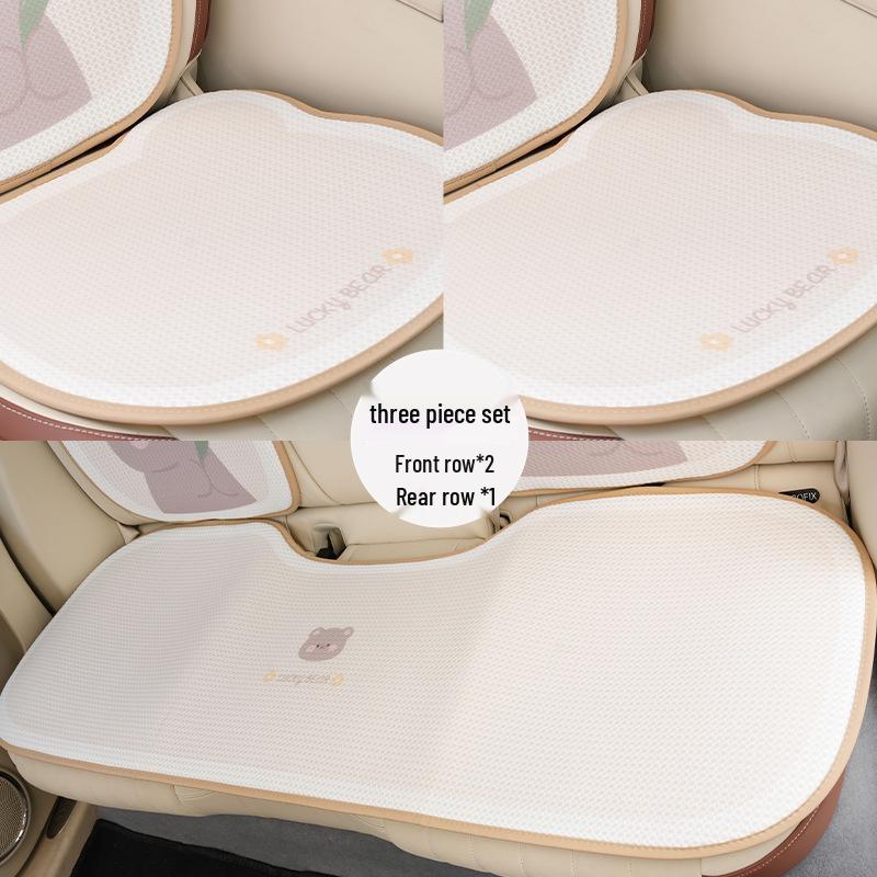 Tulip Little Bear Universal Car Seat Cushion - Cartoon, Cute, Non-Slip & Comfortable for All Seasons.