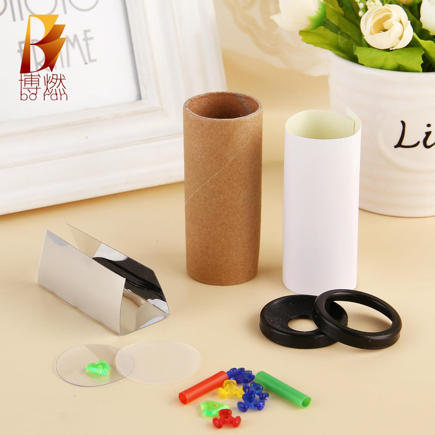 10 Sets DIY Kaleidoscope Kit for Kid Small Children s DIY Kaleidoscope Creative Kaleidoscope Toys Paper Plastic Kaleidoscope Making Kit