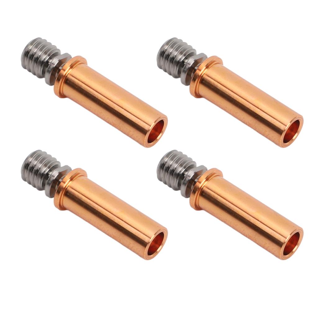4pcs 3D Printer All Metal Heatbreak Professional Copper Alloy Extruder Throat Tube Replacement for 3D Printer