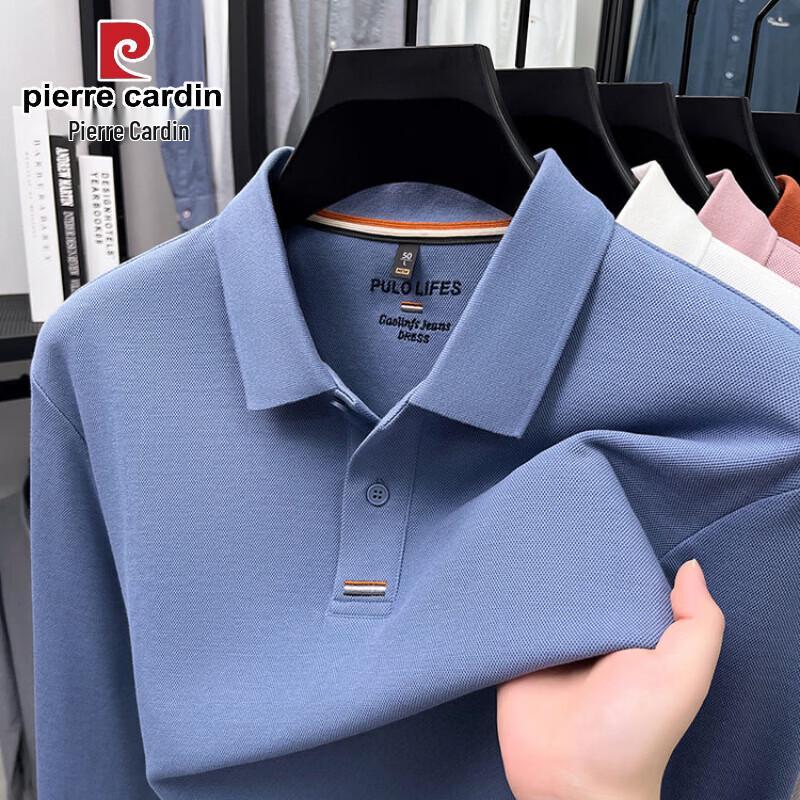Pierre Cardin Men's Mercerized Cotton Long Sleeve Polo Shirt