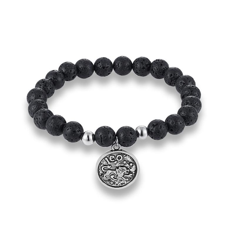 Jewelry Bracelet 12 Constellations With Volcanic Stone Couple Bracelet