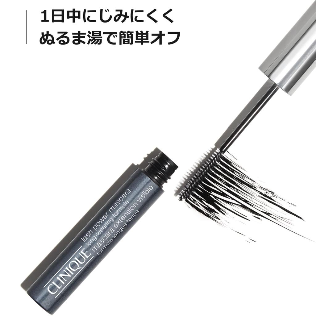 CLINIQUE Lash Power Mascara Long Wearing Formula 01 Black 6mL Gift Black Natural Removes with Warm Department Store Cosmetics Onyx, Idea, Mascara,