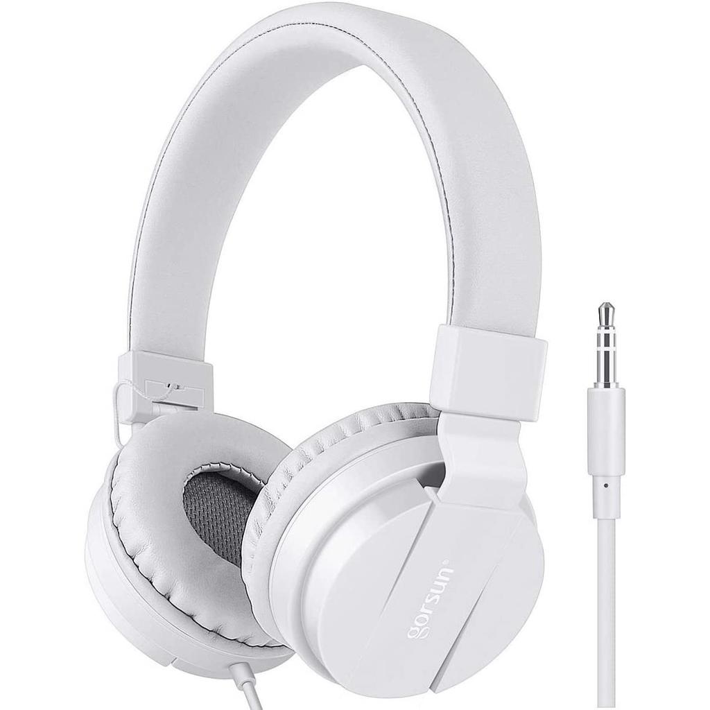 Kids Headphones, Lightweight Stereo Wired Children's Headsets Adjustable Headband Toddler Headset for Smartphones Computer Pad Earphones