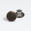 Antique Bronze Smooth Metal Tack Button for Jeans, Jackets & Dungarees with Engraving