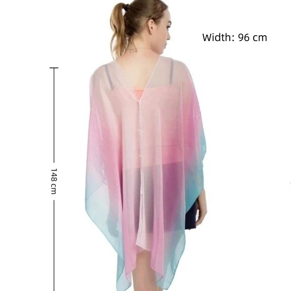 Chiffon Sunscreen Shawl Sun Protection Pullover Top Fashion Chiffon Shrug Summer