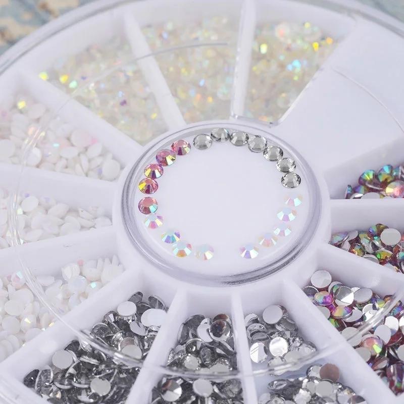 1 Box Colorful Jelly Resin 3D Nail Art Flatback Rhinestone Gems DIY High Quality Nails Enhancement Jewelry Fashion Accessories