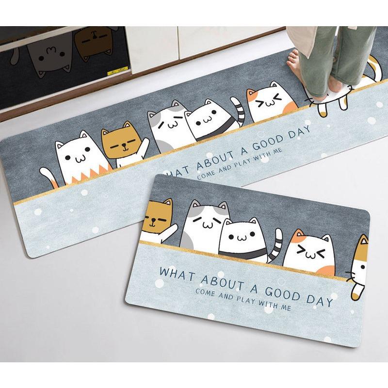 Absorbent Soft Diatom Mud Mat Bathroom Mat Entry Toilet Strip Kitchen Door Entry Mat Absorbent Quick Dry