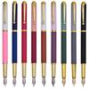 Ranvi Gold Trim Classic Metal Fountain Gift Pen with Fine 9 Pieces Pen, Converter, Nib,