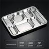 Stainless Steel Cafeteria Dinner Plate