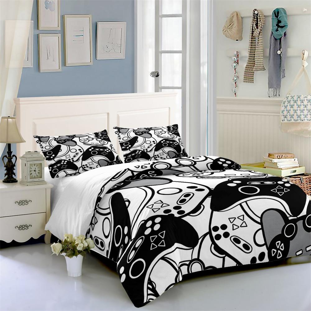 

Чехол для игрового постельного белья, костюм королевского размера, постельное белье, игры, пододеяльник, геймерский домашний текстиль, 3D комплект пододеяльников для детей-подростков EU Single 135x200cm