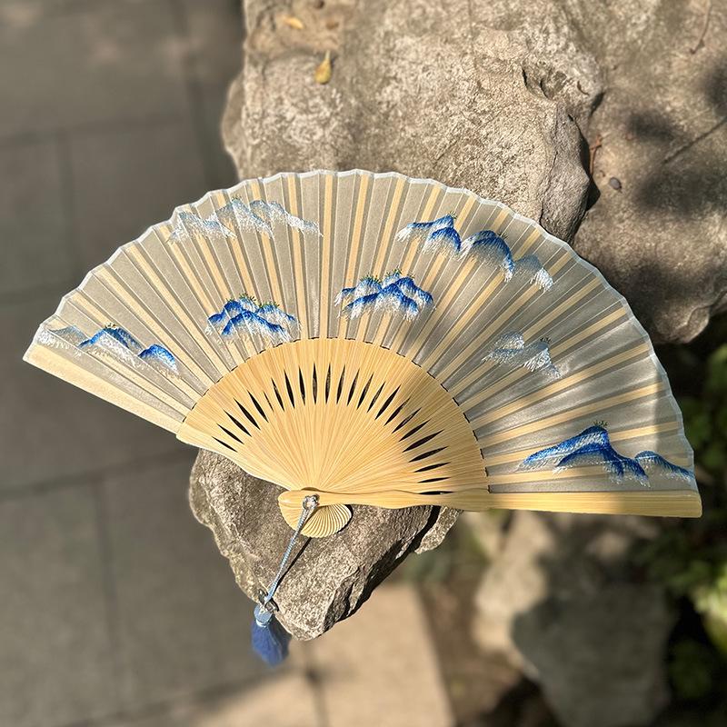 

Сучжоуский двусторонний вышитый веер - Традиционный женский веер в стиле ципао