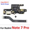 For Xiaomi Redmi Note 7 8 8T 9 9S 10 10S 11 Pro 4G 5G Dock Connector Micro USB Charger Charging Port Mainboard Main Flex