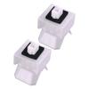2pcs Front Side Panel Grommet Retainer Clip Fit For Isuzu NPR NPR-HD NQR NRR GMC Chevrolet W3 W4 W5 4HK1 5.2L 2008- Plastic