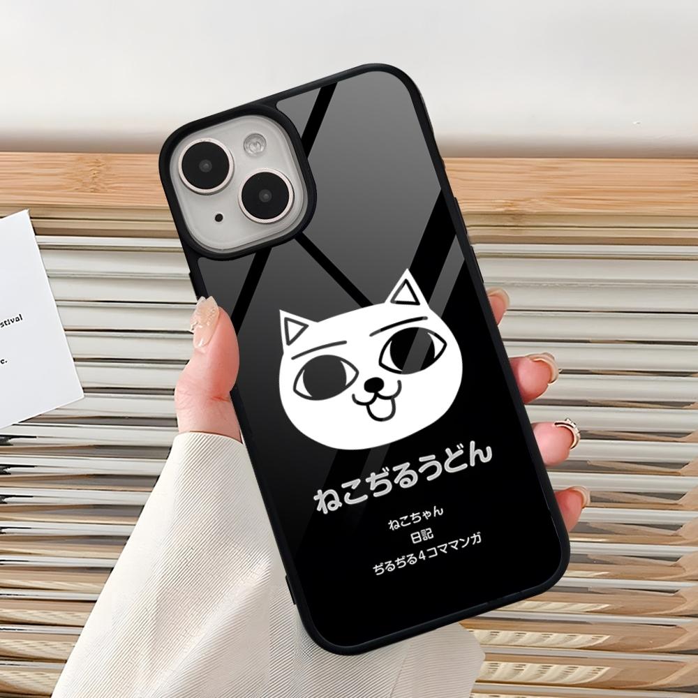 

N-Nekojiru Cat Cute Phone Case For Iphone 15 Pro Max 14 12 11 13 Mini 16 8 7 Plus X Xs XR PC+TPU Back Cover iPhoneXS Max