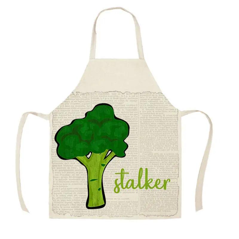 Citroen Fruitpatroon Slab Waterverf Kunst Keuken Schort Dames Huis koken Bakkerij Schoonmaak Linnen Chef Vlekbestendig Schort