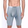 Men's Breathable Long Leg Boxer Shorts Sports Elastic Mens Panties Male Ice Silk Seamless Lengthen Short Pants L XL XXL 3XL