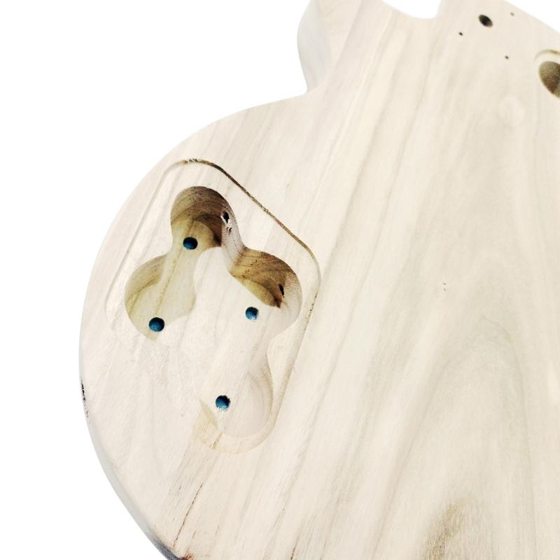 Unfinished Handcrafted Guitar Body Maple Wood Electric Guitar Body Guitar Barrel Replacement Parts Guitar DIY Accessory