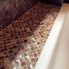 1pc Fish Scale Fan-Shaped Shell Mosaic Wall Sticker Kitchen Bathroom Living Room Porch TV Background Wall Tile Self-Adhesive