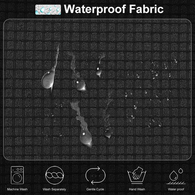 

Водонепроницаемый чехол для подушки сиденья дивана, эластичный нескользящий чехол для стула, подушки для домашних животных, детские моющиеся чехлы для сидений для домашнего декора 1R (50-63cm) чёрный