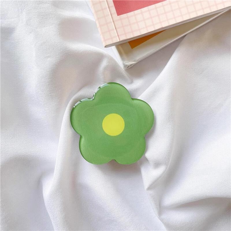 Anvelo Acrylic Flower Retractable Magnetic Phone Ring Holder (Random color shipping)