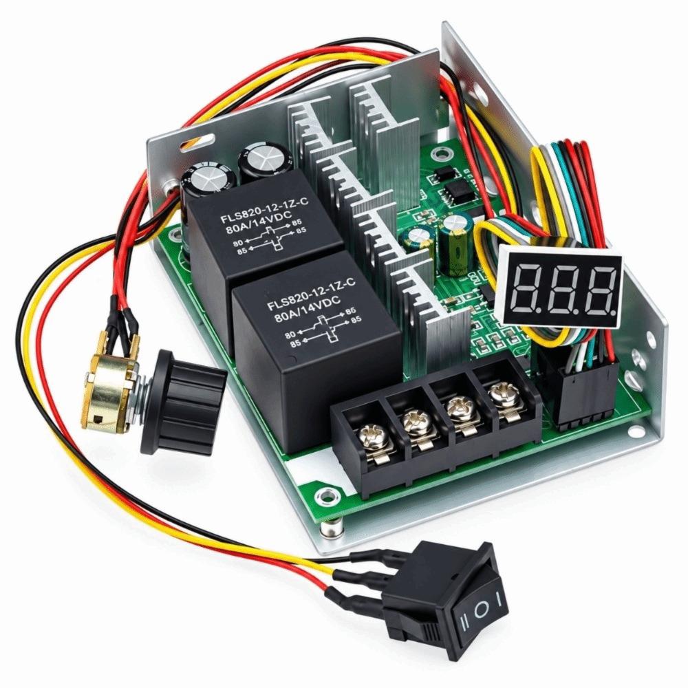 CW/CCW Switch PWM Motor Speed Controller 60A Current Rating Motor Speed Regulator  DIY Projects