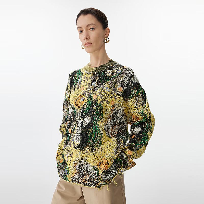 JNBY 2025 Spring Round Neck Pullover Sweater