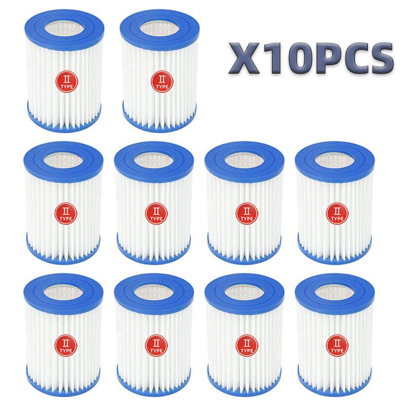 Swimming Pool Filter Compatible for Cartridge Type II, Replacement Hot Tubs Filter Compatible with Lay Z Spa Filter #58094 Pump