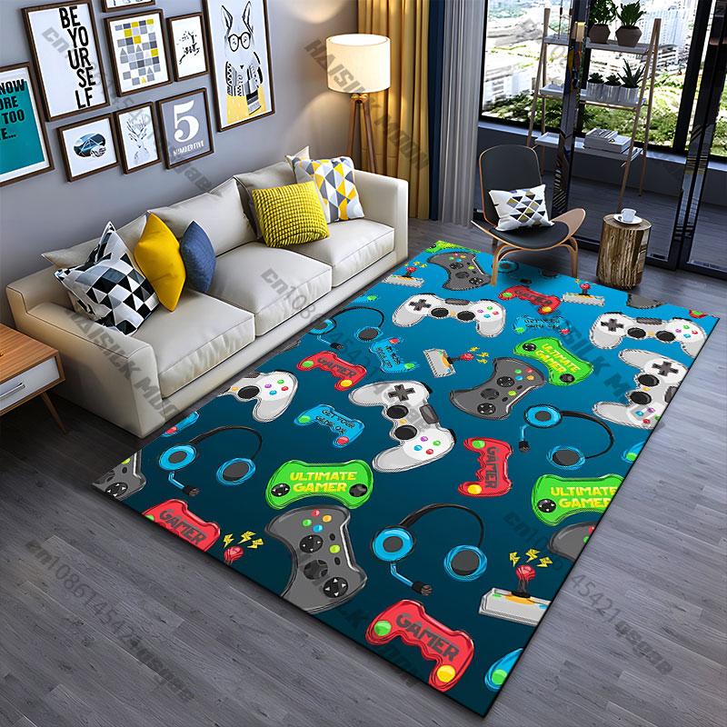 Gaming equipment and gamer theme carpet Yoga living room room decor children's crawling mat doormat area rug games mat