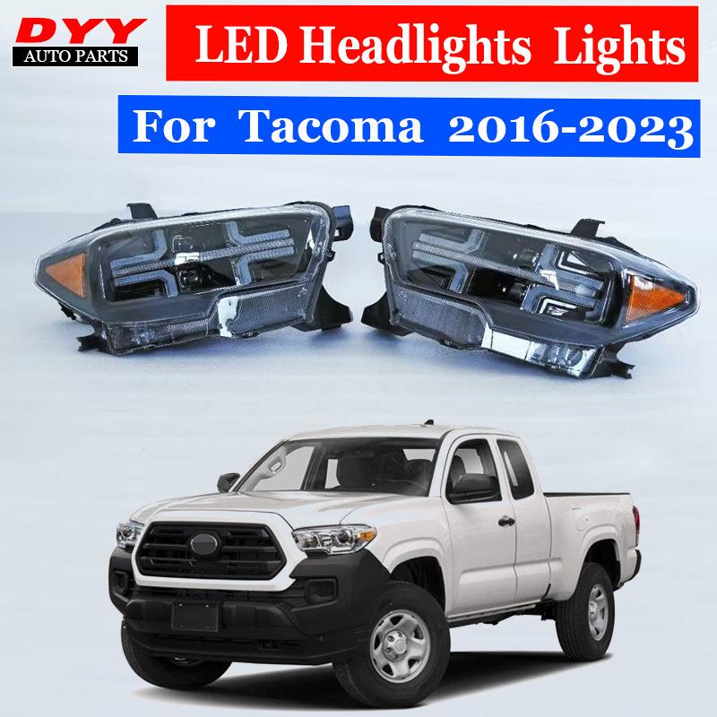 LED Daytime Running Lights: Front Headlight Assembly for 2016-21 Tacoma