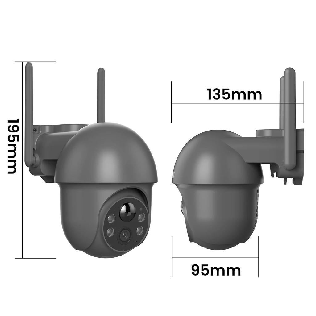 Vstarcam 5MP Solar Security WiFi Camera Outdoor Wireless Surveillance Floodlight Motion Detection Color Night Vision Remote Viewing with 360°View