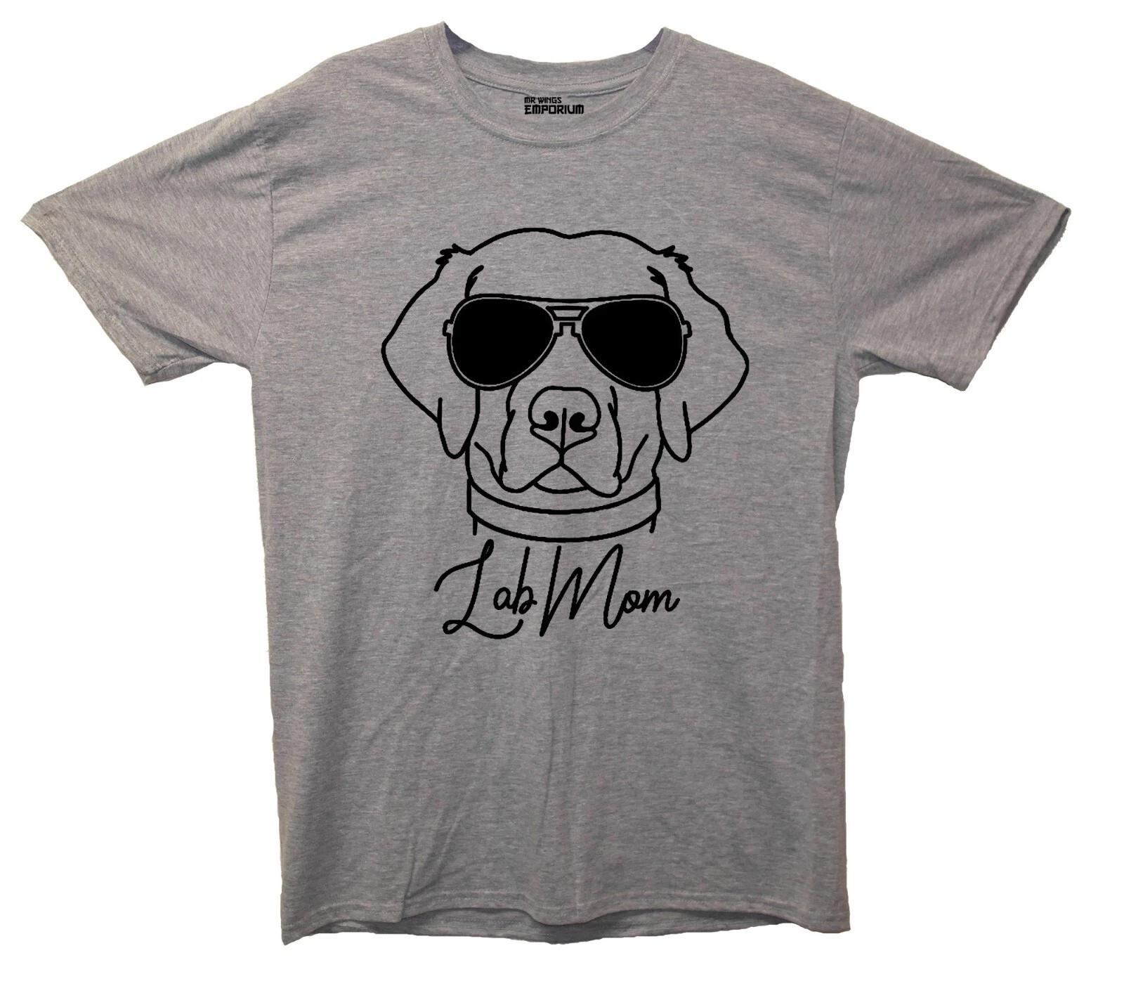 Cool Lab Mom Printed T-Shirt Mothers Day Gift, Dogs, labrador, shades 3XL