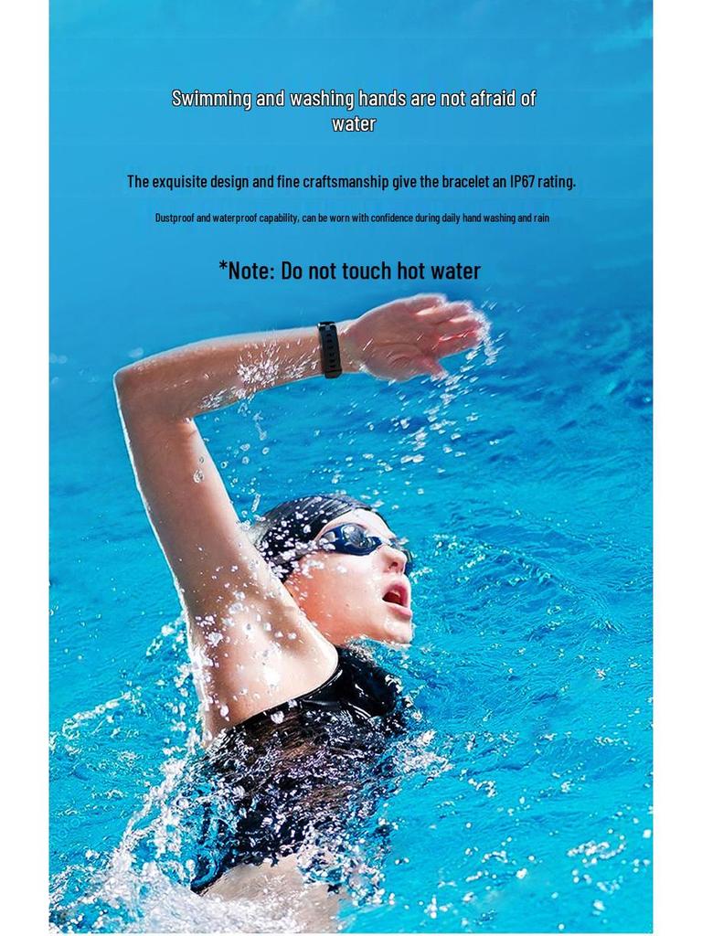 C5S Smart Bracelet: Color Screen, Heart Rate Monitor, Weather Display, Sports, Alarm Clock Smartwatch.