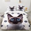 Border collie Bedding Set for Kids Boys, Cute Dog Cat Printed Duvet Cover Set, Twin/Full/Queen/King Bed Linen 200x200 140x200