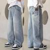Boys' Straight-Leg Jeans - Spring & Autumn Style, Medium/Large Sizes, Loose Fit