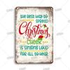 Funny Santa Claus Metal Tin Sign Poster Style Decor 20x30cm