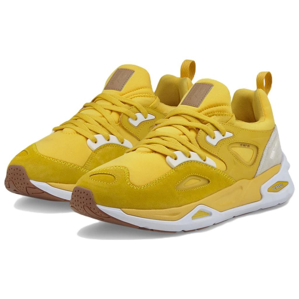 Puma Trc Blaze Fabric Layered Leather Comfortable Low Top Lifestyle Sneakers Unisex Sneakers Ginger-Yellow 385562-01
