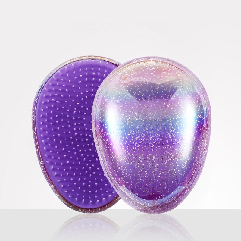 

Гребінець із блискучою черепашкою Дитячий засіб для розплутування волосся Гребінець Краса Догляд за волоссям Інструмент для укладання Антистатична щітка для волосся Жіночі перукарські аксесуари