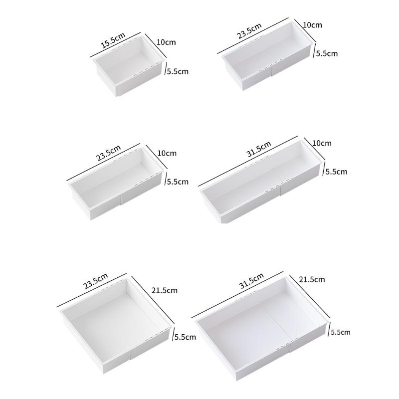 Universal Extendable Drawer Organizer Durable Plastic Multi-Size Desk Drawer Organizer For Makeup Cosmetic Bedroom Dressers Tool