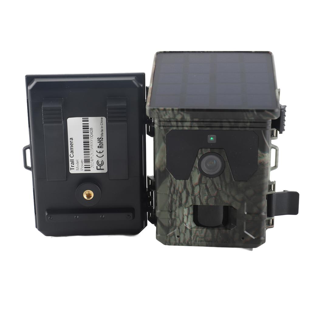 Solar Powered Hunting Camera 4K Videos 50MP Pictures Solar Trail Camera