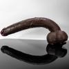 Black Giant Super Soft Super dlouhý anální kolík Dildo pro ženy Ruční masturbátor pro ženy Sexuální hračky pro dospělé