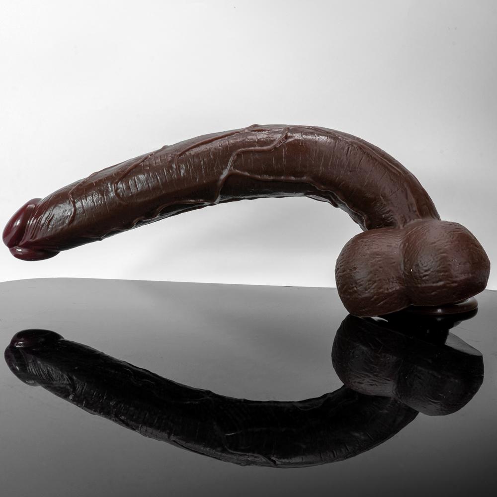 Black Giant Super Soft Super Long Dildo Anal Plug Female Dildo Female Manual Masturbator Adult Sex Toys