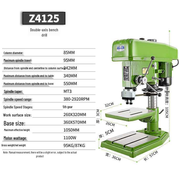 CNC Dual-Head Desktop Drill & Tap Machine - Adjustable Multi-Axis Bench Drill & Tapping