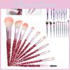 Multifunktionales 10-teiliges Diamant-Make-up-Pinselset für professionelle Anwendung