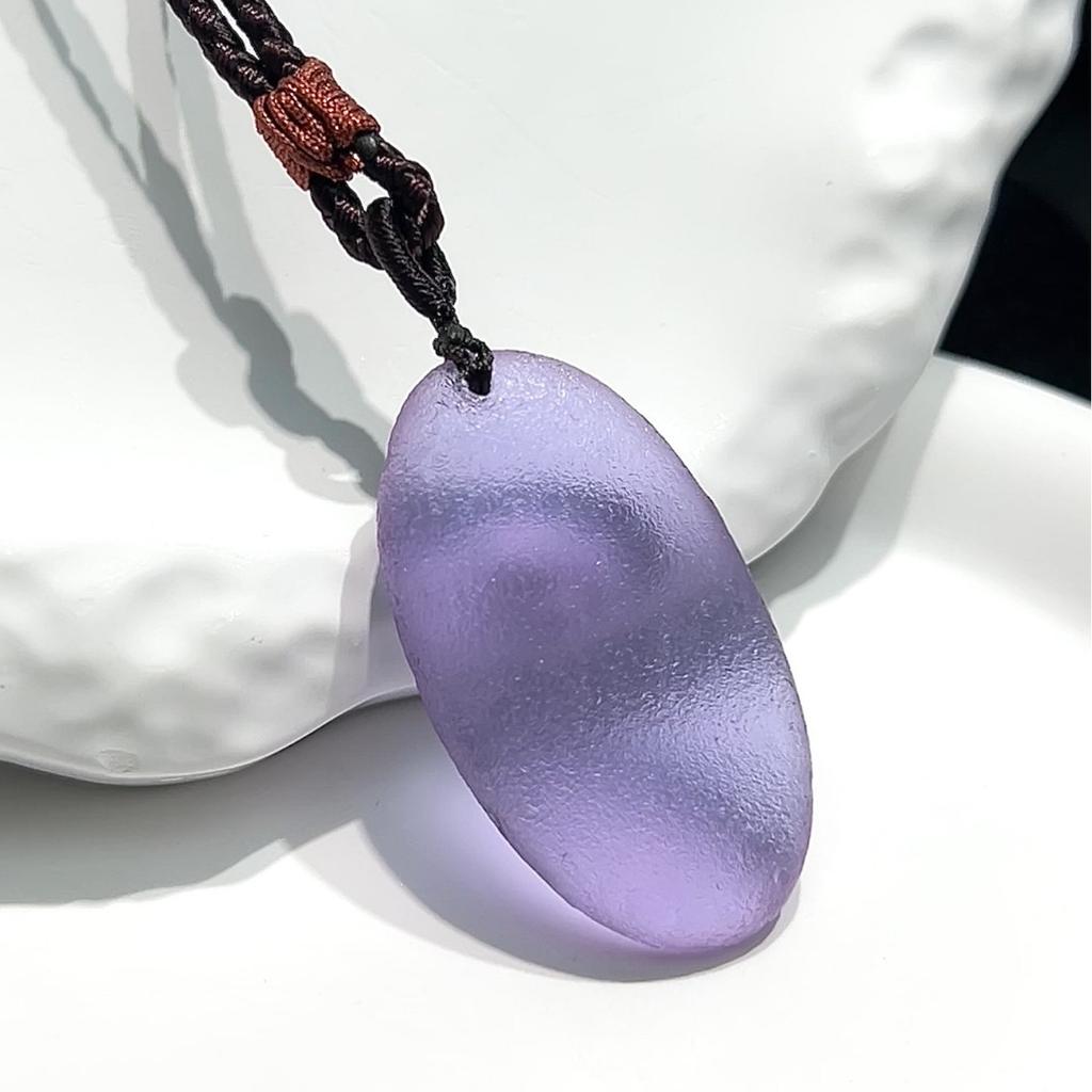 1Pcs Meteorite pendant, droplet-shaped lucky stone, couple pendant necklace