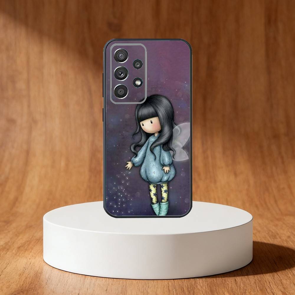 Lovely S-Santoro G-Gorjuss Series Phone Case For Samsung S25,S24,S21,S22,S23,S30,Ultra,S20,Plus,Fe,Note,10,9,5G Black Cover