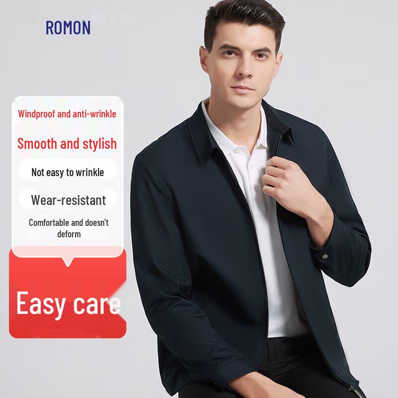 

Romon Men s Business Casual Lapel Jacket 2XL