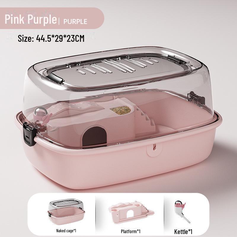 Acrylic Skylight Hamster Cage Castle - Indoor Full Set