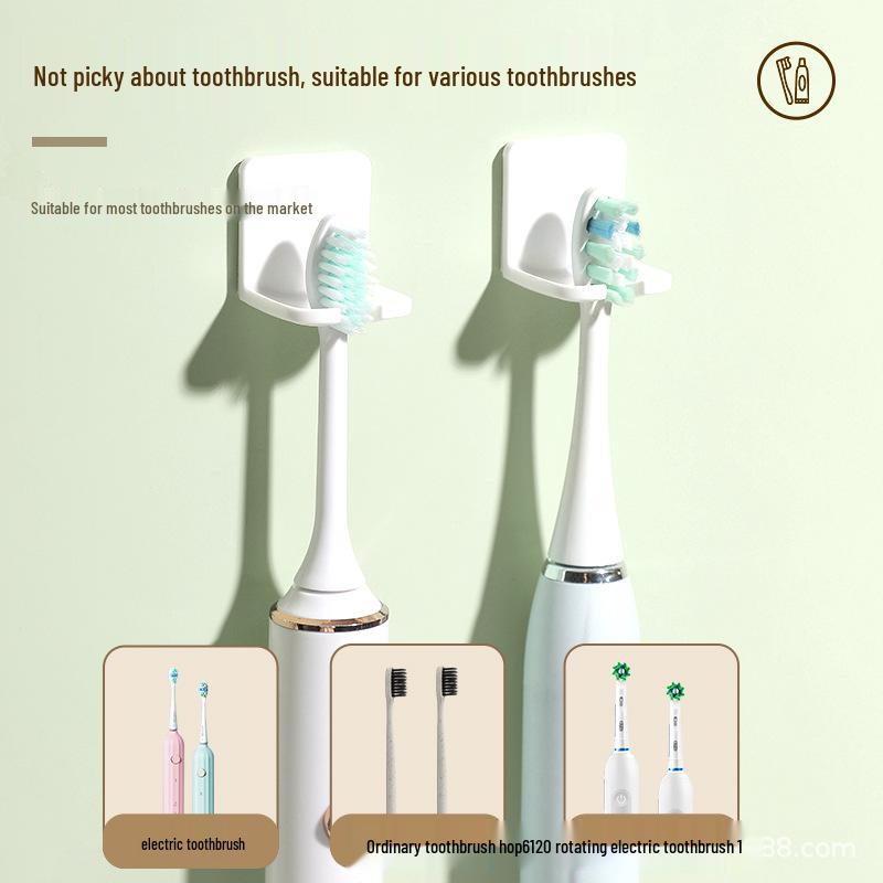 Punch-Free Wall-Mounted Electric Toothbrush Holder