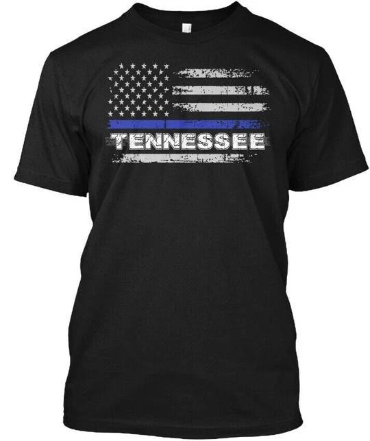 

Thin Blue Line Tennessee - T shirt Made in the USA Size S to 5XL 3XL