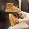 Thick-soled Snow Boots Women's Winter New Cotton Shoes Warm Women's Shoes Piled Thickened Short Boots Women
